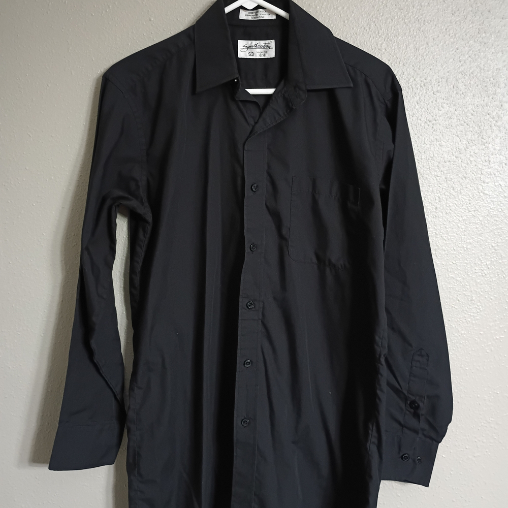 Southeastern Black Men's Dress Shirt 14-14.5